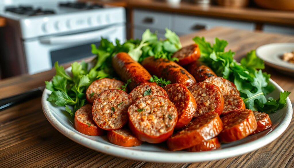 Make vegan sausage at home without vegan casing