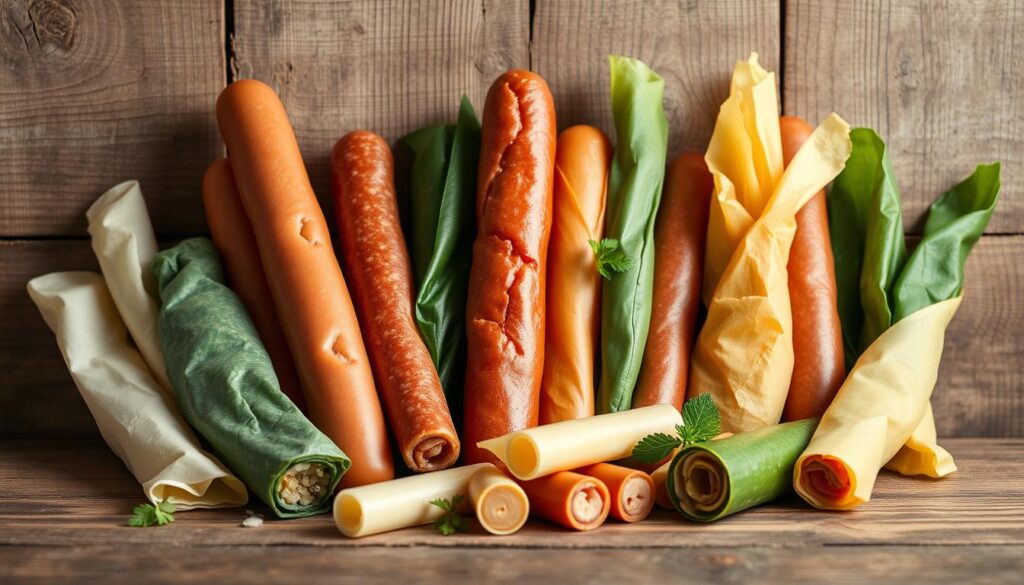 vegan sausage casing types